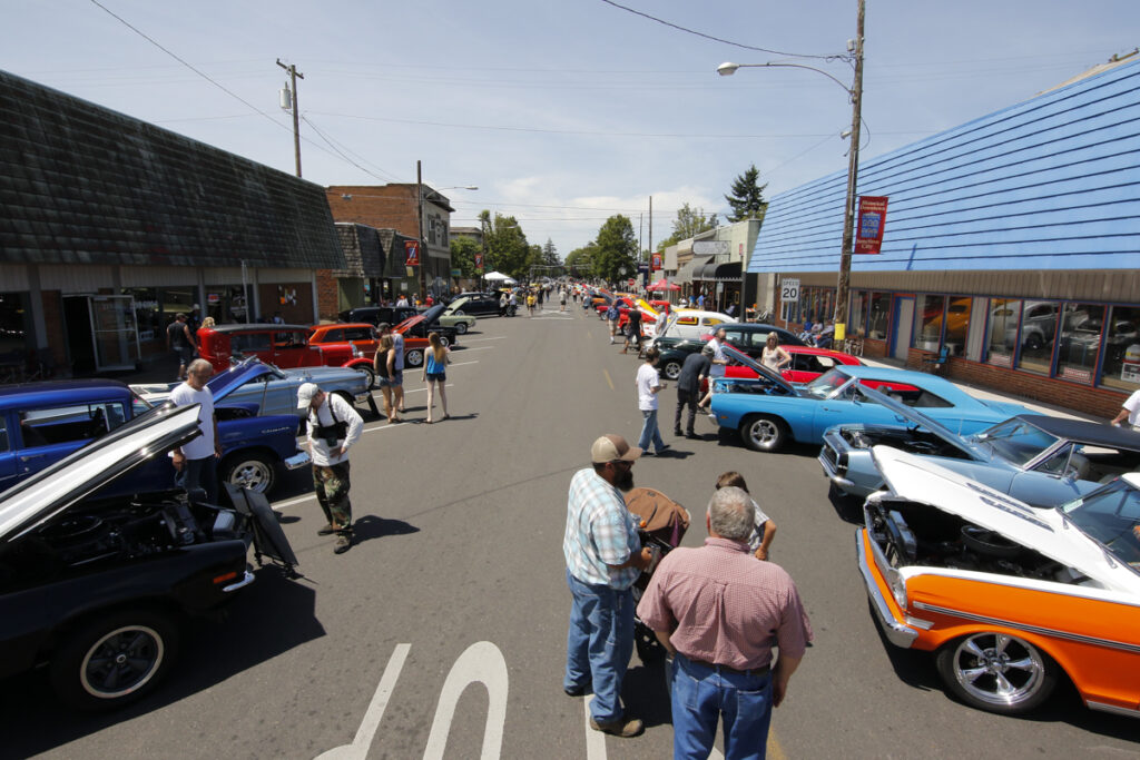Hundreds of classic cars filled the streets of Downtown Junction City during the Show & Shine in Junction City, Oregon, June 4, 2016.