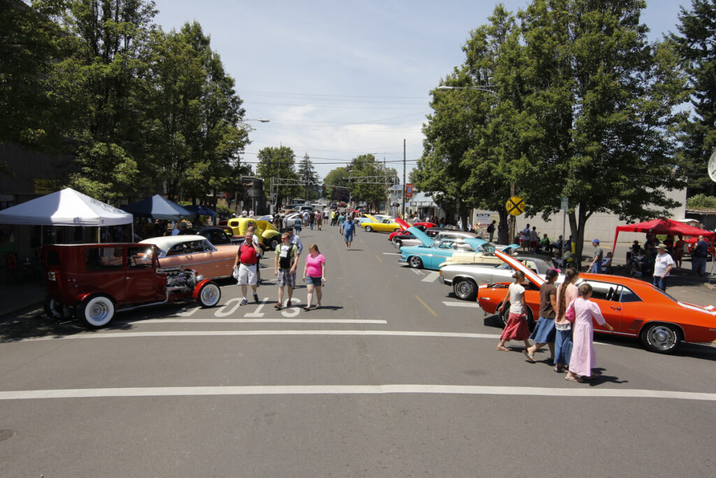 Hundreds of classic cars filled the streets of Downtown Junction City during the Show & Shine in Junction City, Oregon, June 4, 2016.