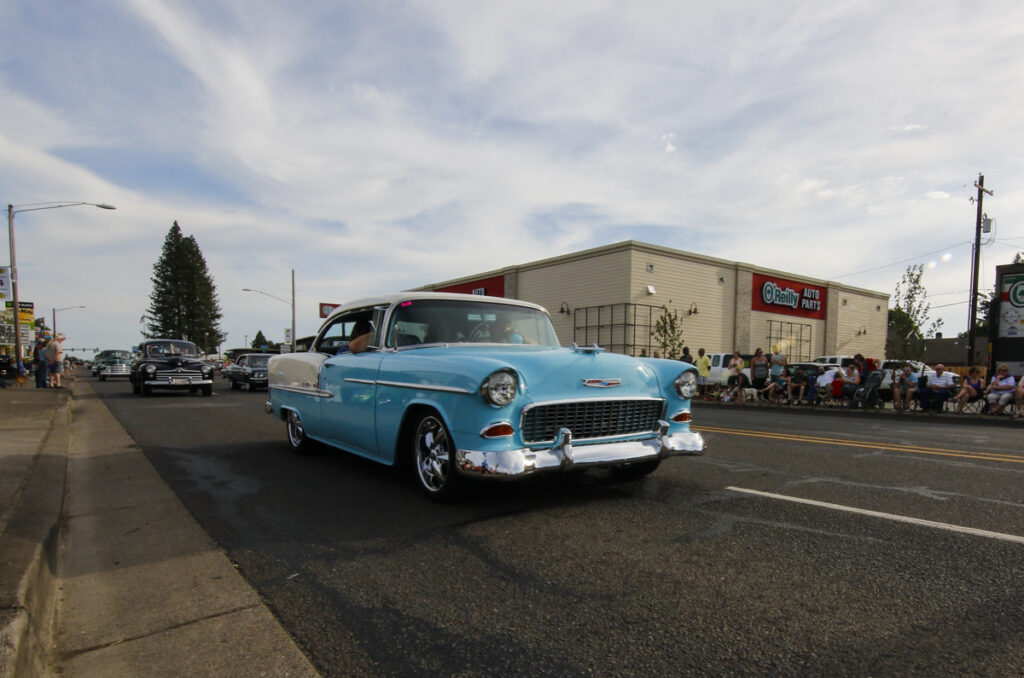 Hundreds of classic cars filled the streets in Junction City, Oregon. for the Function 4 Junction Cruise in, June 4, 2016.